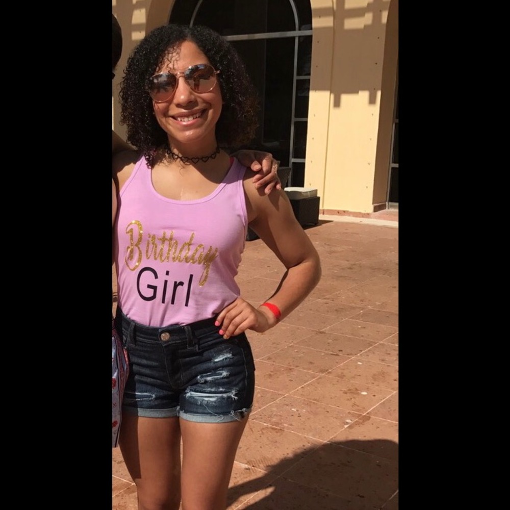 Birthday Girl tank top